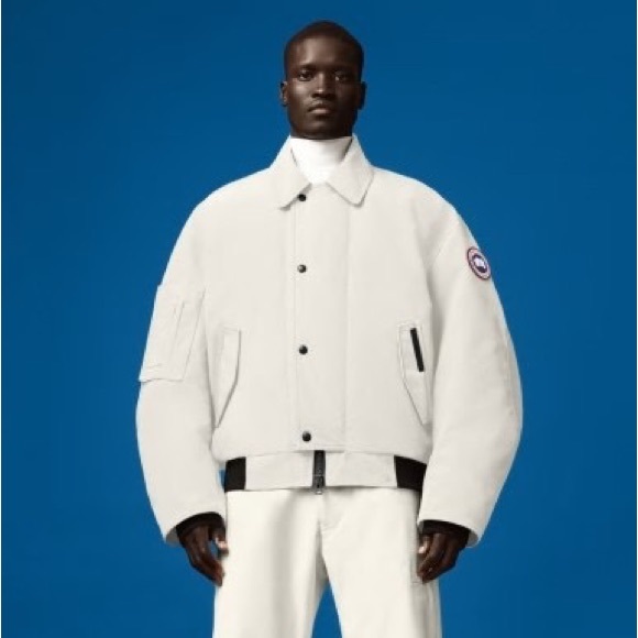 NWT Canada Goose x Angel Chen Arxan Bomber Jacket in White Mens Size Large - Picture 2 of 16